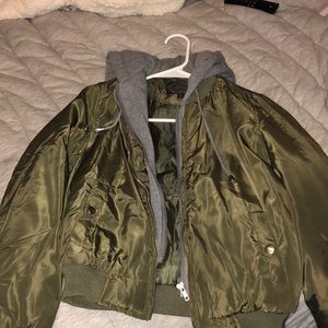 Green Bomber Jacket